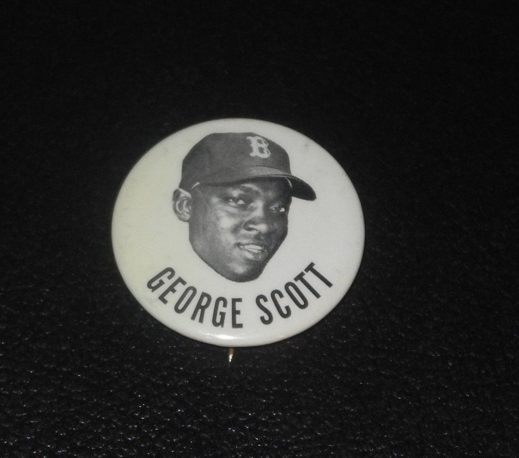 1950s 1960s PM10 Baseball Player Pin Button Coin George Scott Red Sox