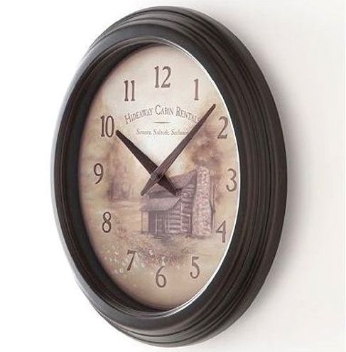 Firstime Northern Hideaway Cabin Wall Clock 25577 New