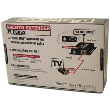 Audio Video Extender 50ft HDMI Over CAT5 Cat6 1080p New