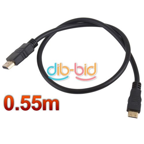 High Speed 0 55m 1 5ft HDMI to Mini HDMI Cable V1 4 3D for Camcorders