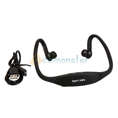  Player Wireless Handsfree Headset Support TF card to 2GB 4GB 8GB Black