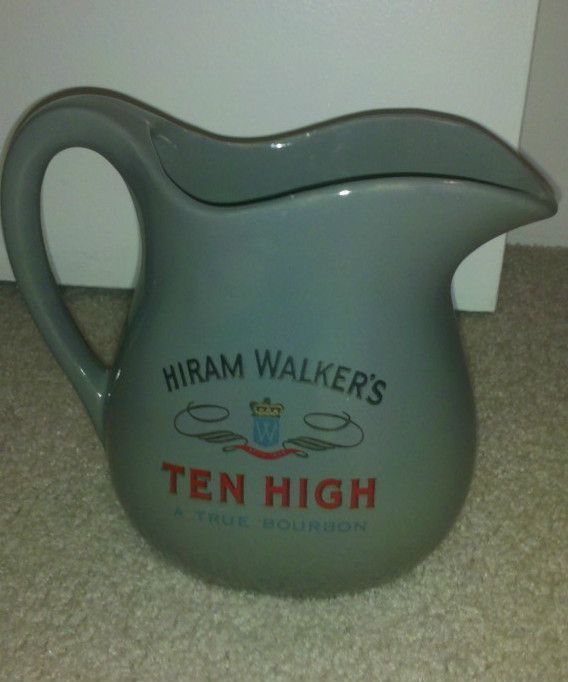 Hiram Walkers Ten High Bourbon Pitcher