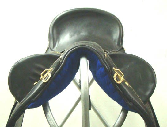 18 Black Synthetic Australian Stock Saddle Package