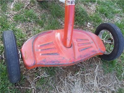 small vintage hedstrom tricycle orange