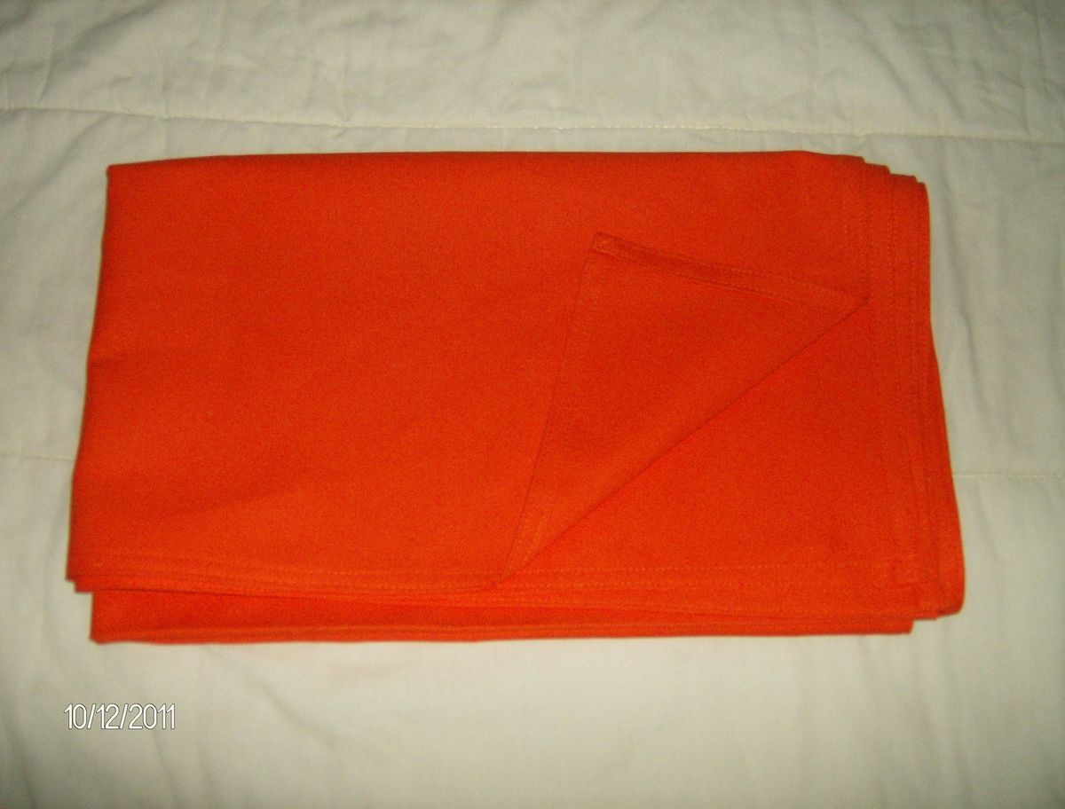 HORSE SADDLE TOWEL BRIGHT ORANGE DUCK GREAT FOR HUNTING SEASON ENGLISH