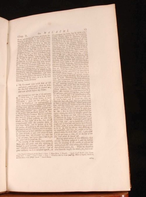 1677 Commentary Prophesy Malachi Pocock Religion Church