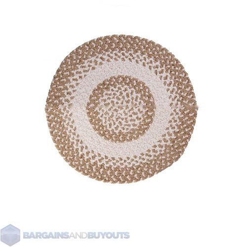 Colonial Mills Blokburst Natural Wonder Braided Rug 8 Round