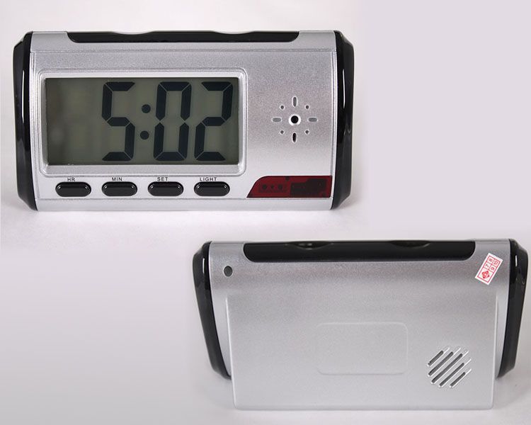 Digital Clock Hidden Camera DVR Motion Detection Alarm Video Recorder