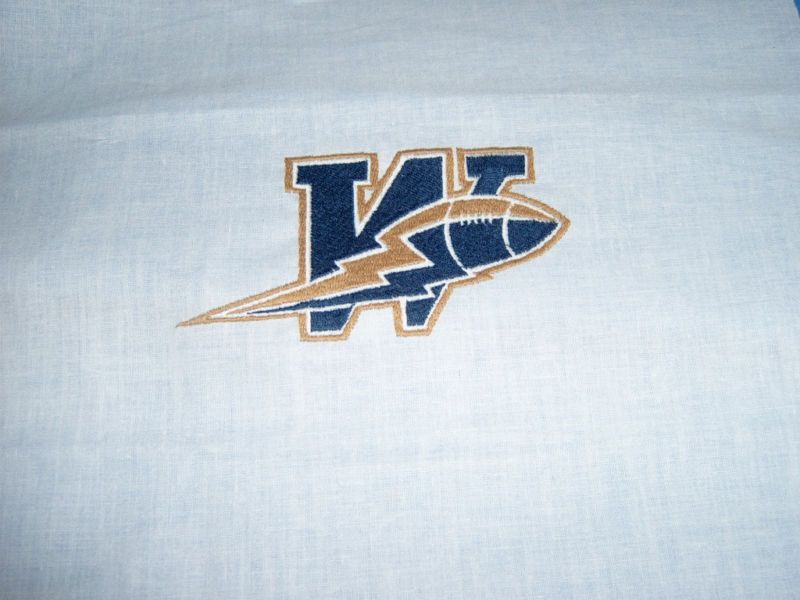 Winnipeg Blue Bombers Hockey Fabric Sport Quilt Block 12