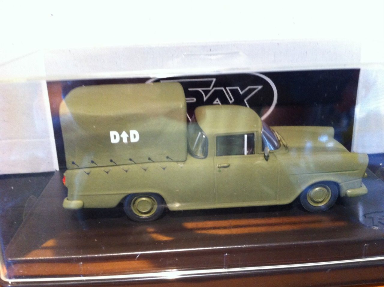 Trax Holden FB Khaki Ute 1 43 TR73C Jan 60 Australian Army Diecast