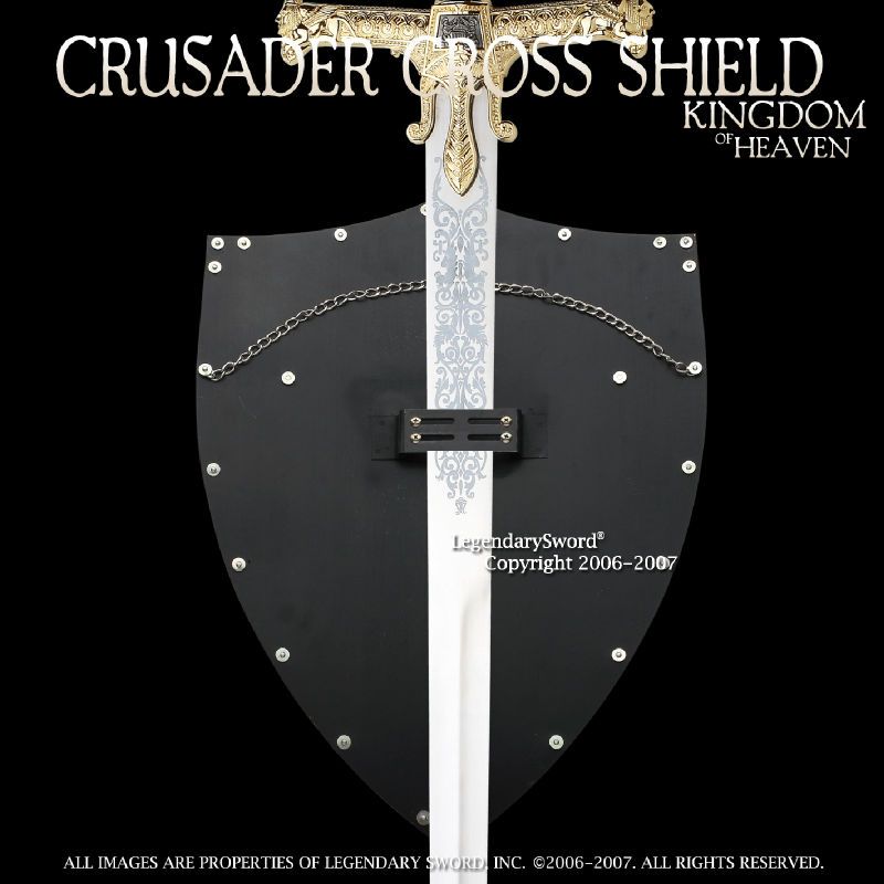 Medieval Crusader Templar Red Cross Shield Masonic