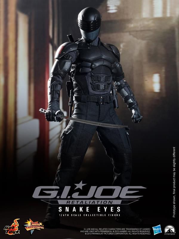 Hot Toys Movie Masterpiece MMS G I Joe Retaliation Snake Eyes Ninja 1