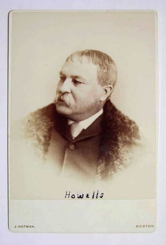 Cabinet Card William Dean Howells c1880s Notman Boston