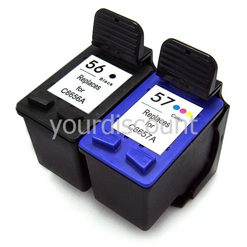 xRemanufactured Ink Cartridge for HP 56 C6656A HP 57 C6657A