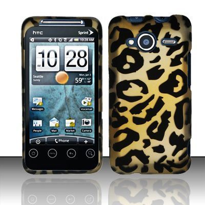 HTC EVO Shift 4G Brown Cheetah Hard Phone Cover Case