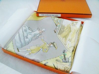  35 x35 Scarf Fetes Venitienne by Hubert de Watrigant in Box