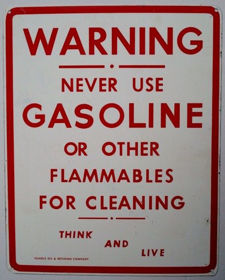 Vintage Pair of Humble Oil Gasoline and Warranty Metal Signs