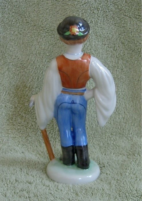  Boy Man Figurine Magyar Hand Painted Hungarian Porcelain