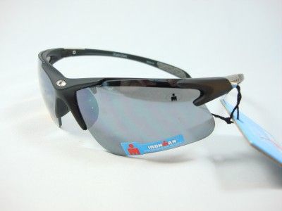 Foster Grant Iron Man Black Sports Sunglasses Hurdle EG1210 New