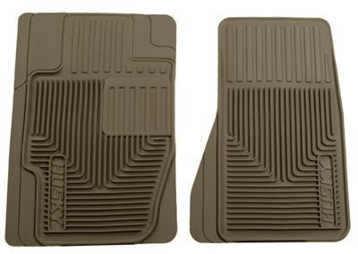 Husky Heavy Duty Front Seat Floor Liners Mats Custom Fit Tan 51123