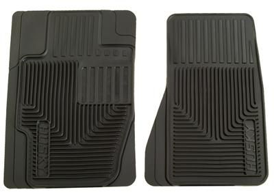 Husky Heavy Duty Front Seat Floor Liners Mats Custom Fit Black 51121