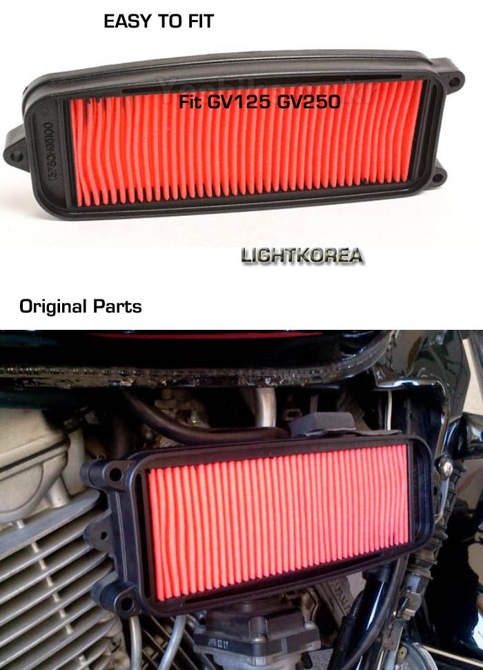 HYOSUNG ATK Aquila GV125 GV250 for Caburater Original Air Filter Parts