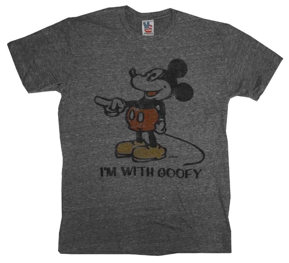 Mickey Mouse IM with Goofy Cartoon Vintage Style Junk Food Adult T