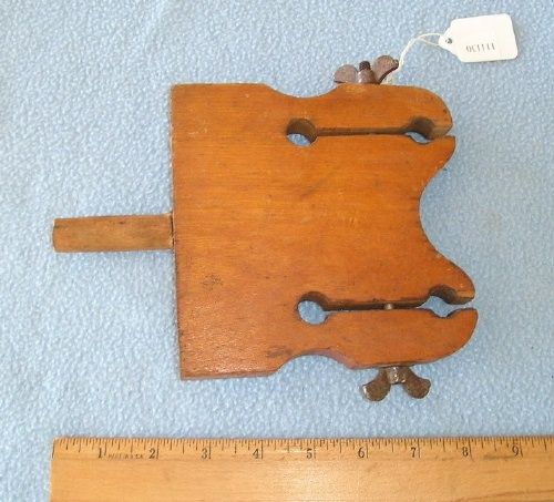 Unmarked Wooden Ice Skate Sharpening Clamp Part 1 2