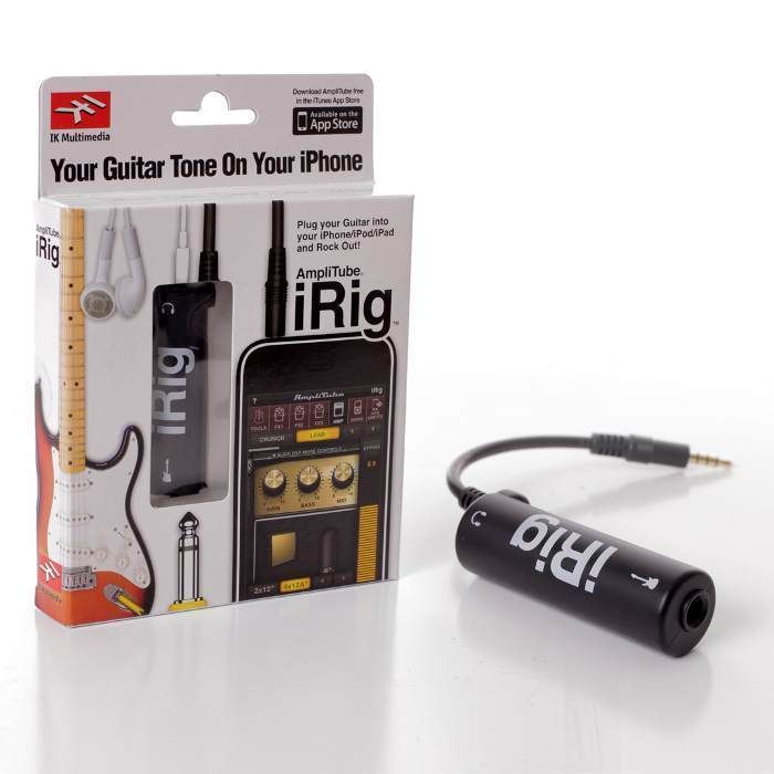 IK Multimedia Amplitube iRig guitar bass interface for iPhone ipod