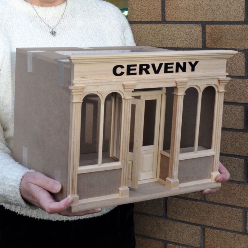 Cerveny Store Roombox 1 12 Dollhouse 4min Assembly New