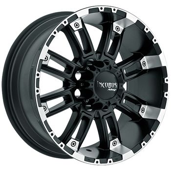 17x9 Black Wheel Incubus Crusher 8x6 5