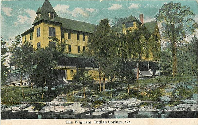 GA Indian Springs The Wigwam mailed 1910 Early T85613