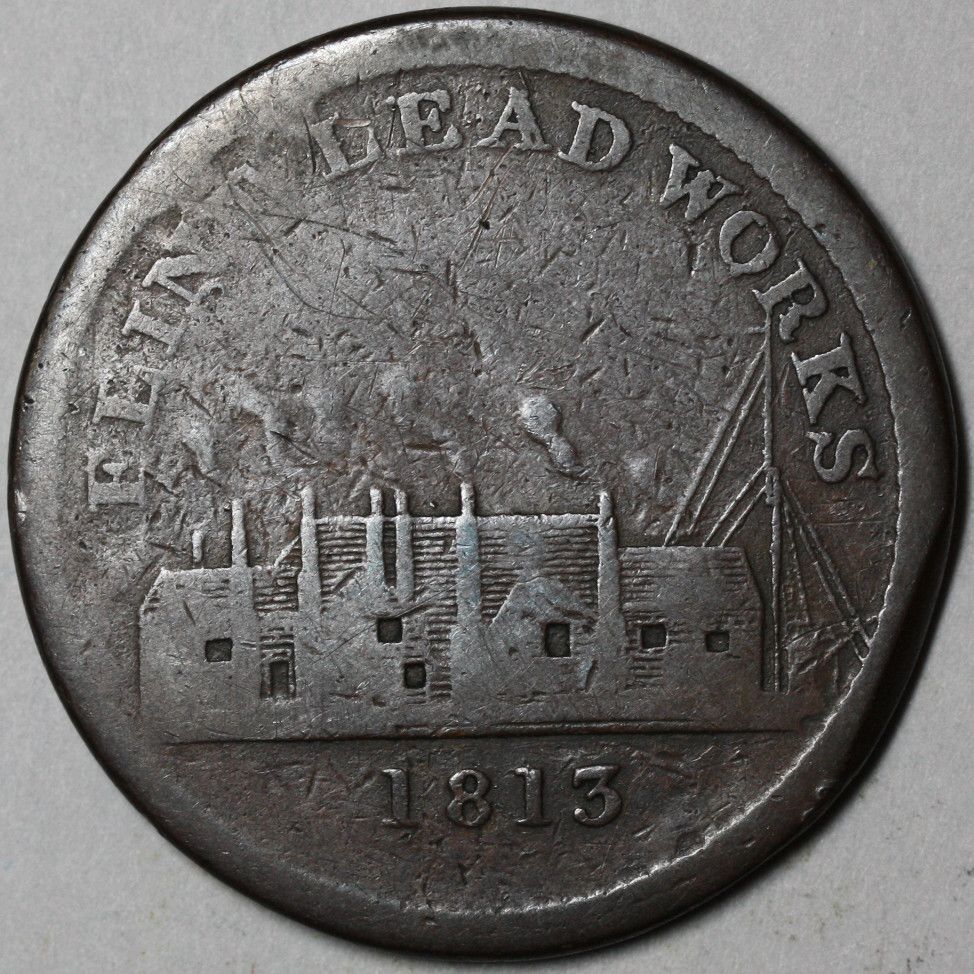  Lead Works Large Penny Flintshire Industrail Revolution Money