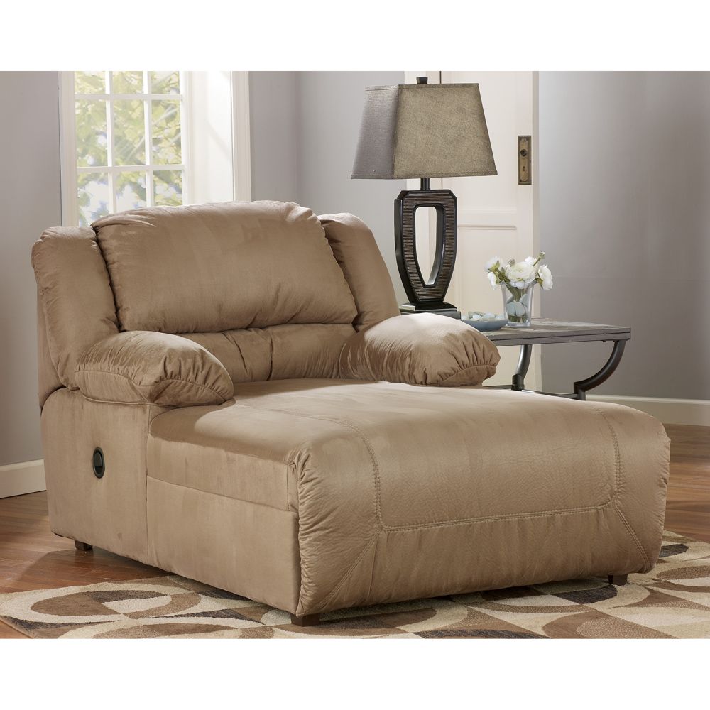 Ashley Hogan Pressback Chaise 2 Arm Mocha 5780204