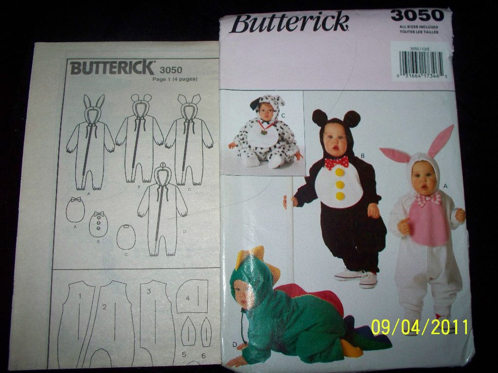 Halloween Pattern Infant Costume Penguin Bunny Dalmation Dragon