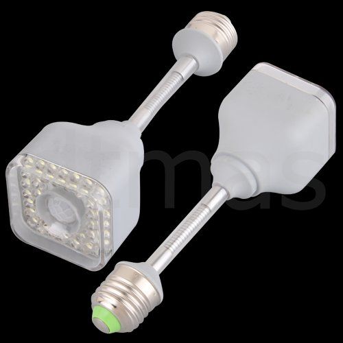 E27 IR Infrared Motion Sensor 39 LED White Light Bulb Lamp 3W