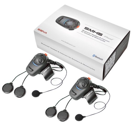 New Sena SMH5 Bluetooth Motorcycle Intercom Headset Dual Pack