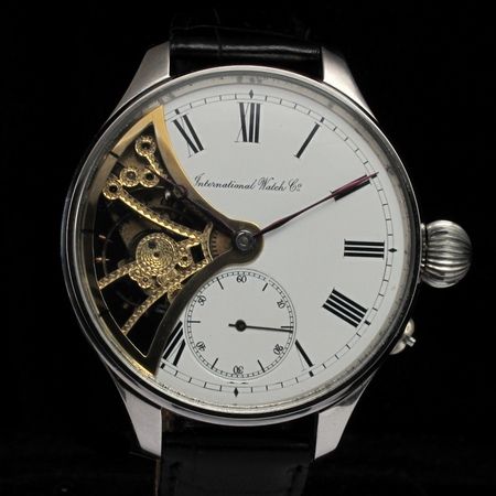  IWC INTERNATIONAL WATCH Co SCHAFFHAUSEN Vintage HALF   SKELETON Watch