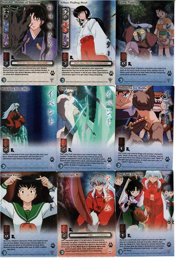 InuYasha TCG Kassen Full 119 Trading Card Game Set RARE