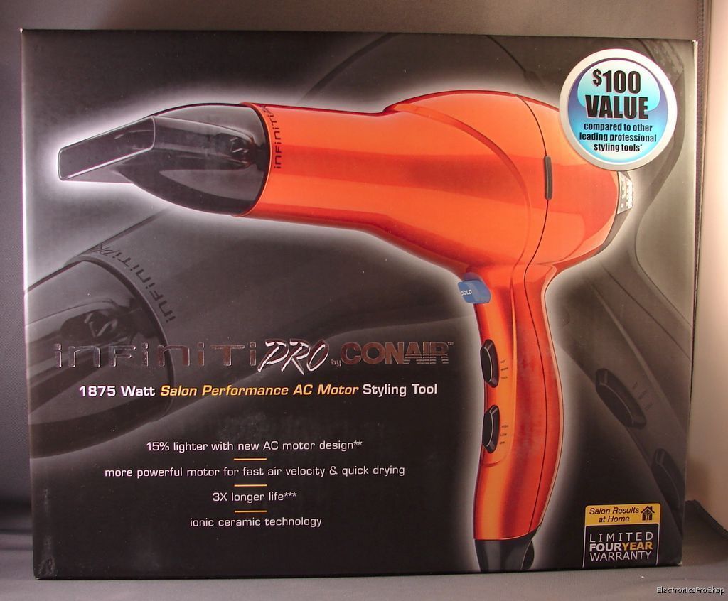 Conair 259N 259 Infiniti Pro Series Ionic Hair Dryer Style 1875 Watt