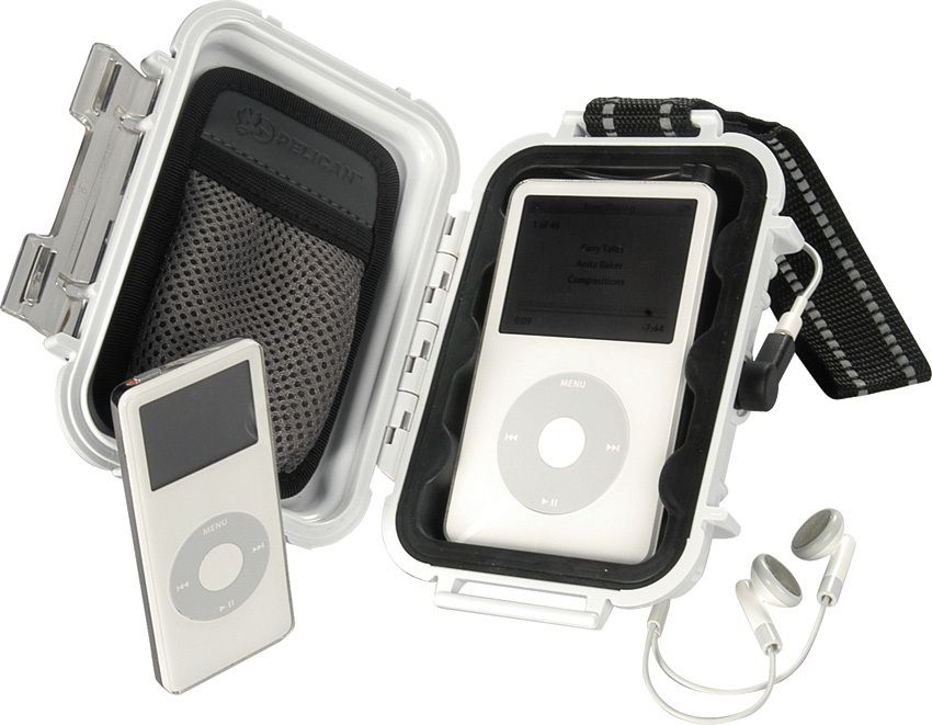 Pelican Ipod® Case White Lid Body Watertight Crushproof Dustproof