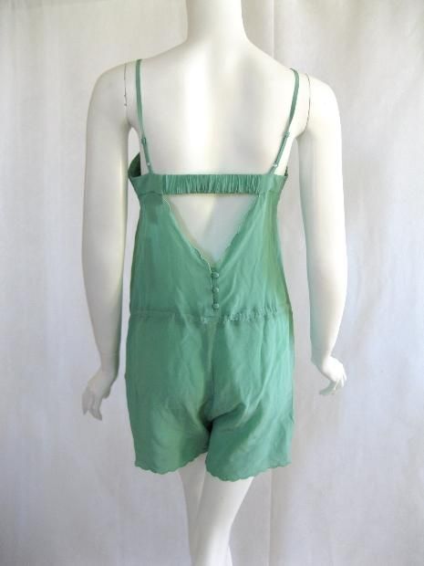 New Isabel Lu Green Tie Silk Jumpsuit Shorts XS $167