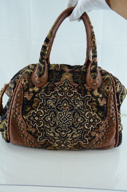 Isabella Fiore Sonia Floral Cotton Print Satchel Bag $495