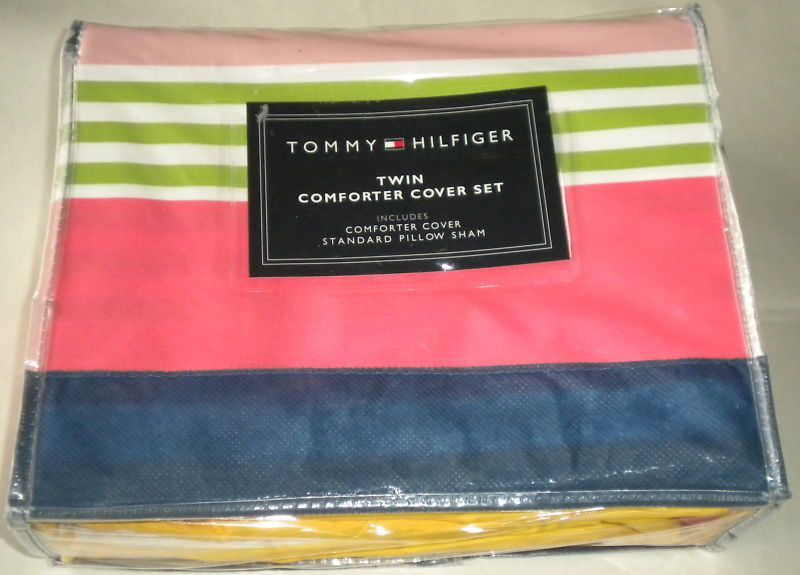 NIP Tommy Hilfiger Castle Island Twin Duvet Sham Set