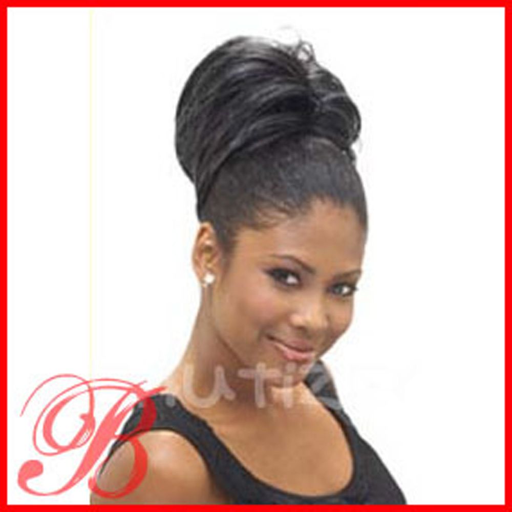 Isis Silver Swan Drawstring Ponytail Oprah