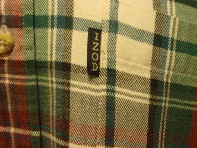 Mens IZOD Cotton Flannel L s Button Plaid Shirt XL Extra Large
