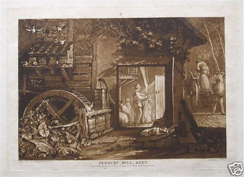 Turner Mezzotint Pembury Mill Liber Studiorum