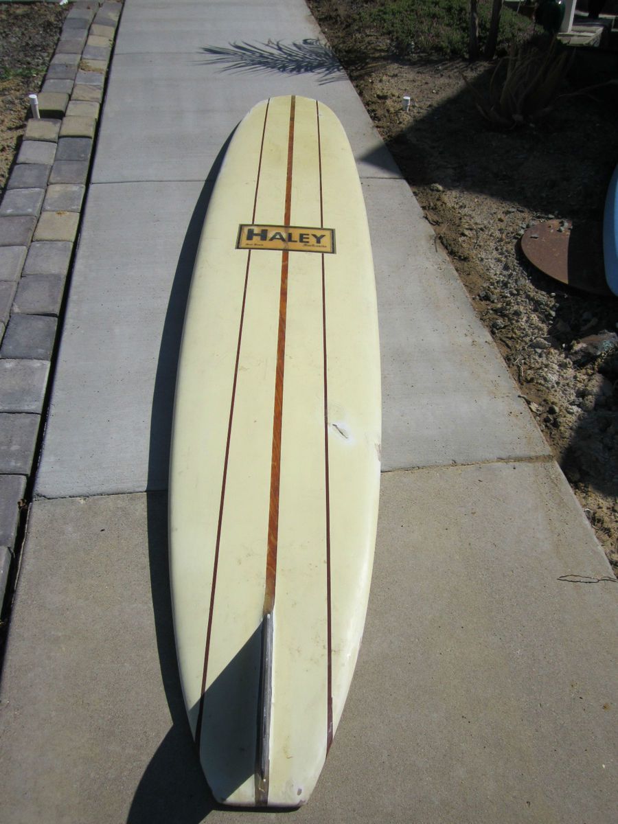Jack Haley Surfboard 1961 Seal Beach 102 Longboard with Original on PopScreen
