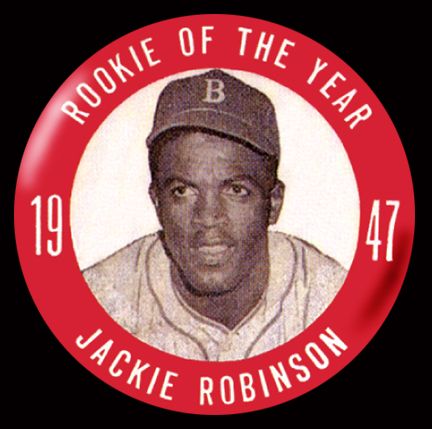 1947 Jackie Robinson Rookie 2 1 4 Repro Pinback Button