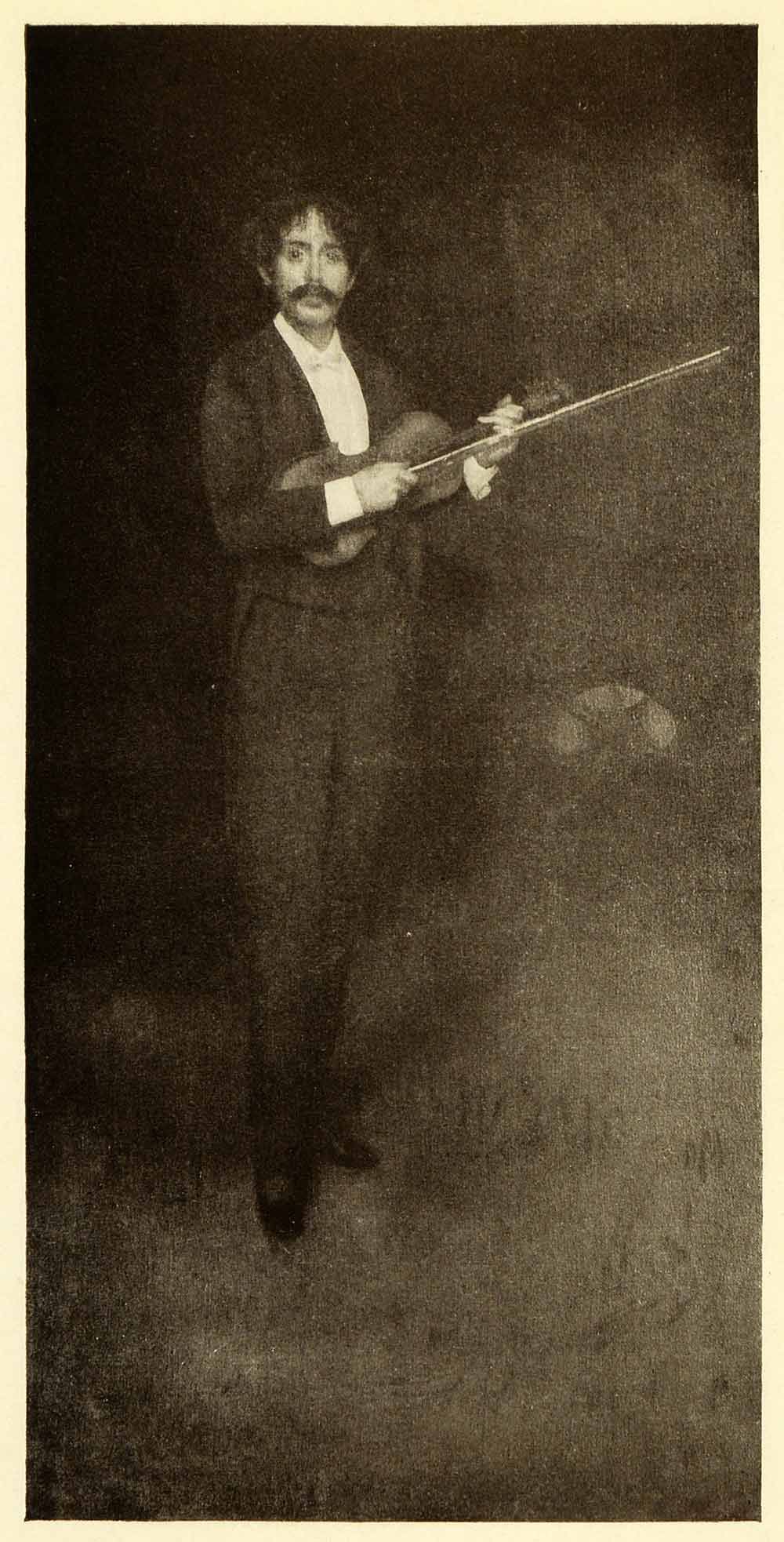 1911 Print James Abbott McNeill Whistler Art Pablo Sarasate Violinist